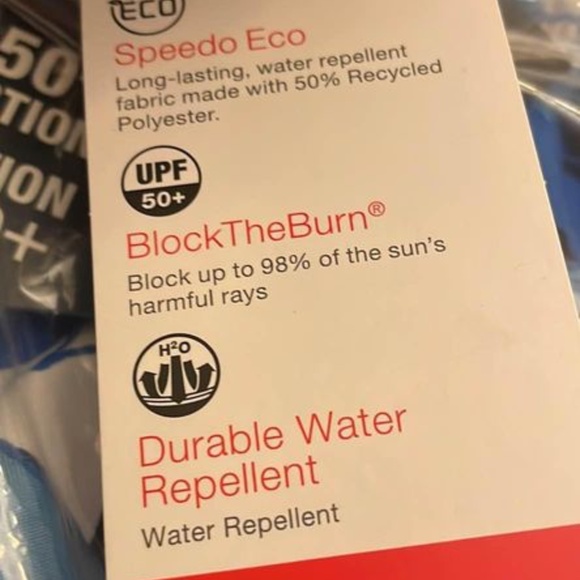 BRAND NEW youth boy speedo blue swim swimming shorts size L (upf 50) - Picture 3 of 6